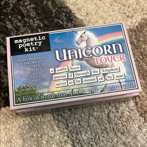 Unicorn Lover magnetic poetry kit, NEW!
